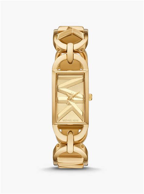 michael kors mini empire gold-tone watch